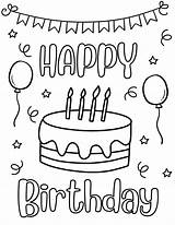 30 Free Printable Happy Birthday Coloring Pages For Kids sketch template