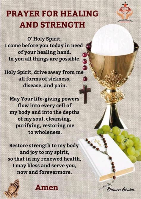 Catholic Prayer For Healing, Prayer And Fasting, Spiritual Prayers, Prayers For Healing ...