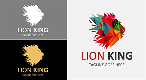 Colorful - Lion Logo - Logos & Graphics