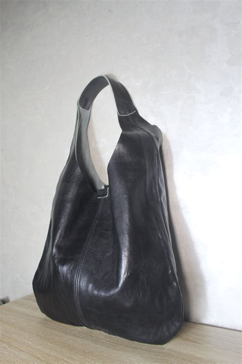 Leather Tote Bag Hobo Bag Leather Hobo Hobo Leather Bag - Etsy