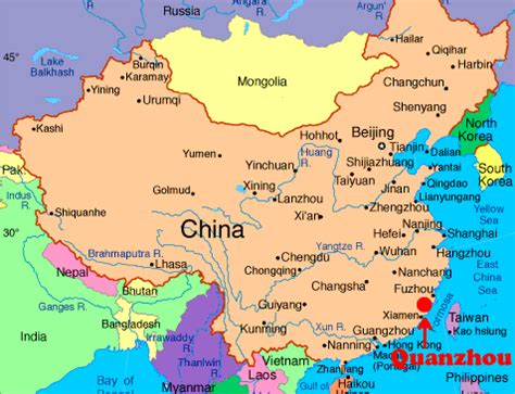 Quanzhou Map - ToursMaps.com