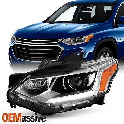 For 2018-2020 Chevy Traverse HID/Xenon [LED DRL] Projector Chrome ...