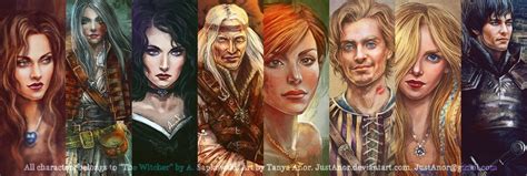 Great art with characters from the books by JustAnoR : r/witcher