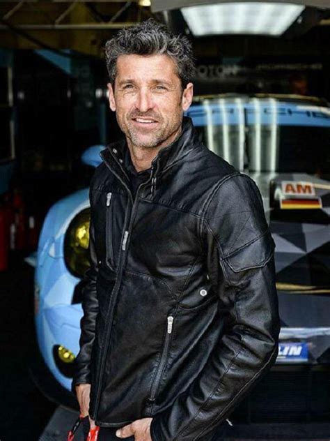 Patrick Dempsey Moto Racing Leather Jacket