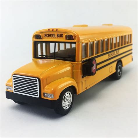 Kinsfun 6" Inch Yellow School Bus Diecast Model Toy - Walmart.com - Walmart.com