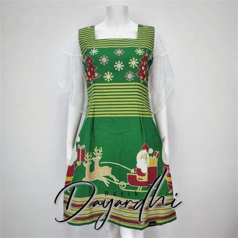 Jual Dayardhi Baju Natal Wanita Dress Natal Baju Natal Couple Pasangan Baju Santa Clause ...