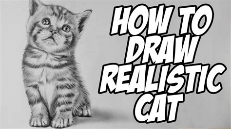 How to Draw a Realistic Baby Kitten - Drawing Animal Hair - YouTube