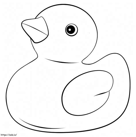 Printable Rubber Duck coloring page