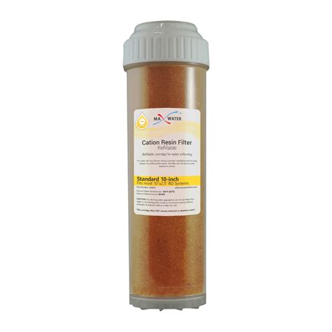 Cation resin filter cartridge (refillable)