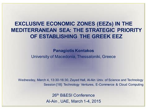 (PDF) Exclusive Economic Zones (ΕΕΖs) in the Mediterranean sea: the ...