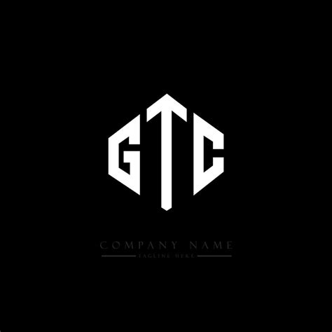 GTC letter logo design with polygon shape. GTC polygon and cube shape ...