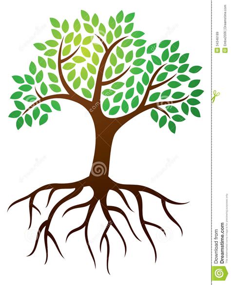 tree with long roots clipart - Clipground