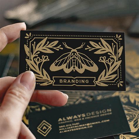 17 gold foil business card designs you need to see | Graphic design ...