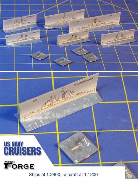 Modern US Navy Cruisers - Paper Forge | Modern Warships | Wargame Vault