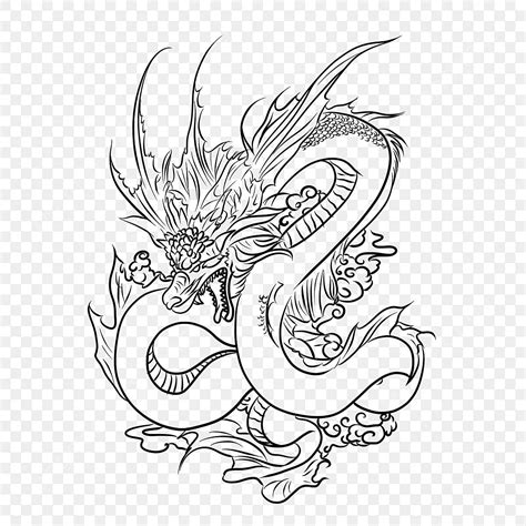 Line Drawing Dragon, Dragon Drawing, Wing Drawing, Dragon Sketch PNG ...