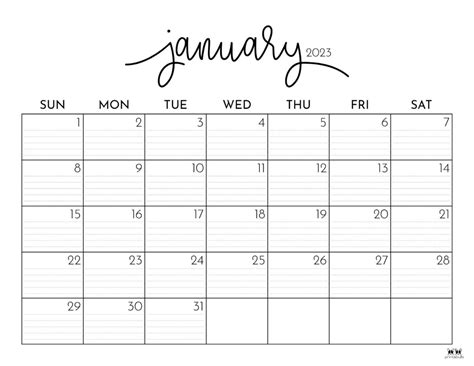 Calendar 2023 Monthly Printable Free – Get Calendar 2023 Update