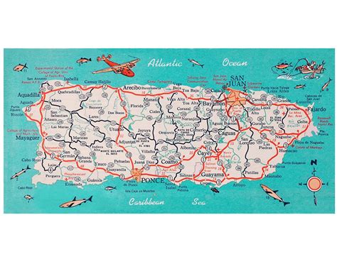 Puerto Rico Map Printable