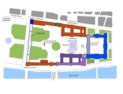 Map Of The Louvre Museum