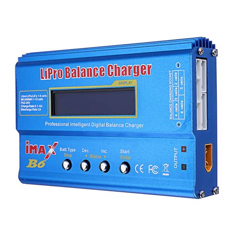 iMAX B6 80W 6A Lipo Battery Balance Charger Discharger XT60 Output with Power Supply Adapter ...