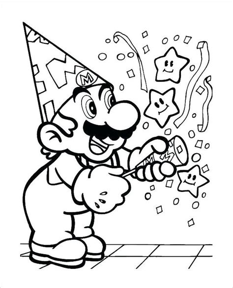 Mario Star Coloring Pages