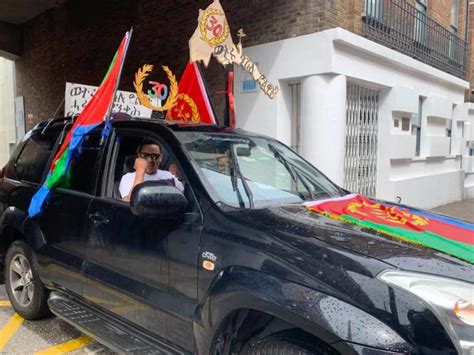 Eritrean Independence Day Car Parade Filled London with Bright Colours