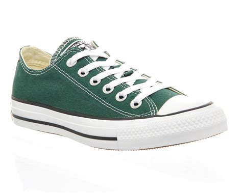 Converse All Star Low Trainers in Green | Lyst