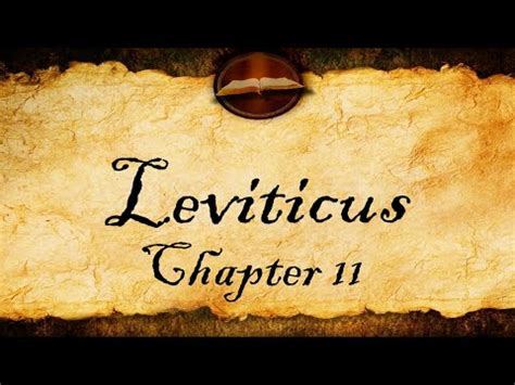 Leviticus Chapter 11 - KJV Audio With Text - YouTube