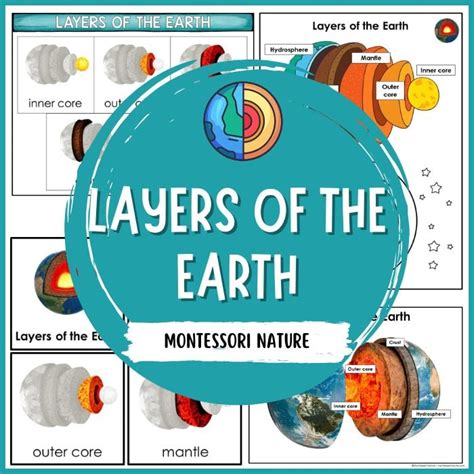 Layers of the Earth Pack - Montessori Nature Printables