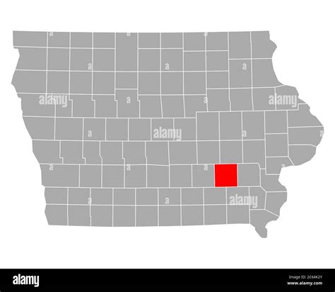 Map of Keokuk in Iowa Stock Photo - Alamy