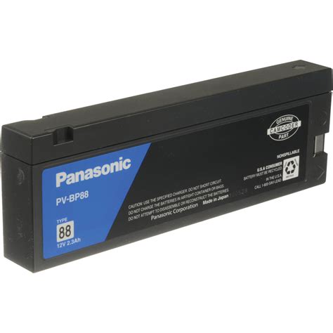 Panasonic PV-BP88A/1H Camcorder Battery (12v, 2.3mAh)