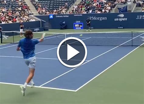 WATCH! Stefanos Tsitsipas fires missiles during Us Open training before ...