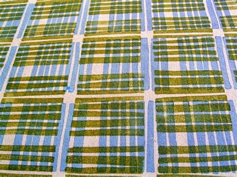 Textile print with blue and green stripes by Jezze Prints | Block printing fabric, Prints ...