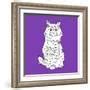 'Fluffy Cat' Art Print - Anna Nyberg | Art.com