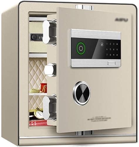 Wall Safes Anti-theft Fingerprint Password Small Safe Home Office File Cabinet Stainless Steel ...