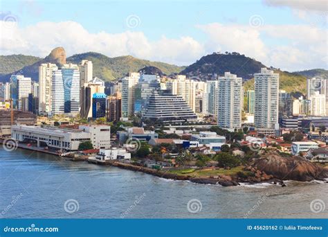 Vitoria, Vila Velha, Bay, Port, Mountains, Espirito Santo, Brazil ...