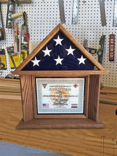 3x5 Flag and Certificate Display Case FREE SHIPPING Lower 48 States Only - Etsy | Flag display ...