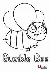 Bumble Bee Coloring Page Bubakids  BubaKidscom sketch template