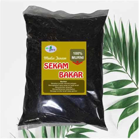 sekam bakar campuran media tanam. kemasan 1 kg | Lazada Indonesia