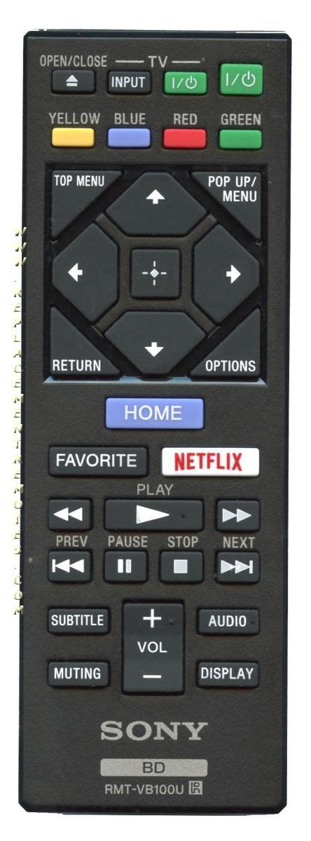 Buy Sony RMTVB100U -149295421 Blu-Ray DVD Player Blu-ray Remote Control