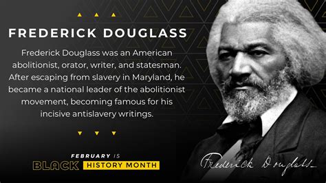 Black History Month - Frederick Douglass - Digital Signage Template