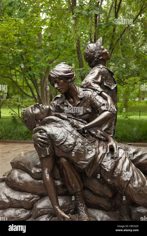 Vietnam War Nurses Memorial in Washington DC Stock Photo - Alamy