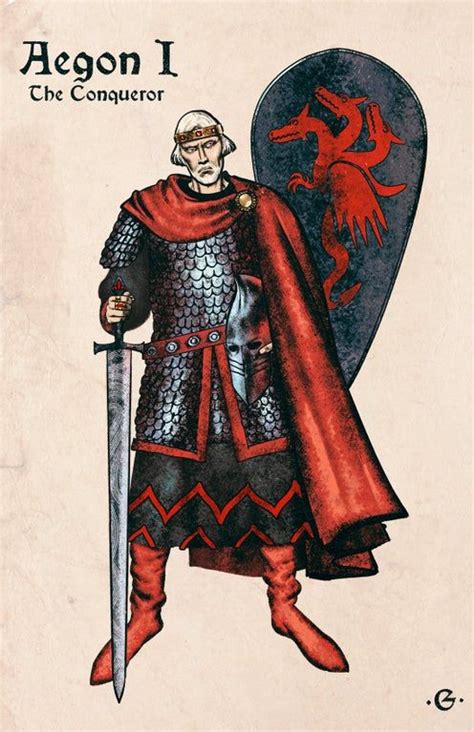 Aegon I Targaryen, The Conqueror by Goran Gligović : ImaginaryWesteros Conquistador, Armor ...