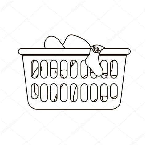 Vector illustration of laundry basket Stock Vector by ©LizavetaS 103037488