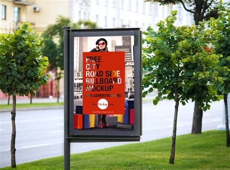 Free City Road Side Billboard Mockup For Advertisement - Free Mockup Zone