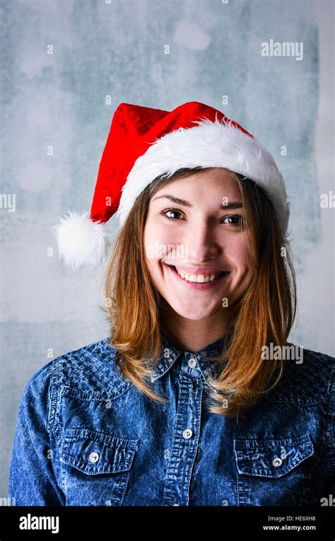 Happy Christmas woman Stock Photo - Alamy