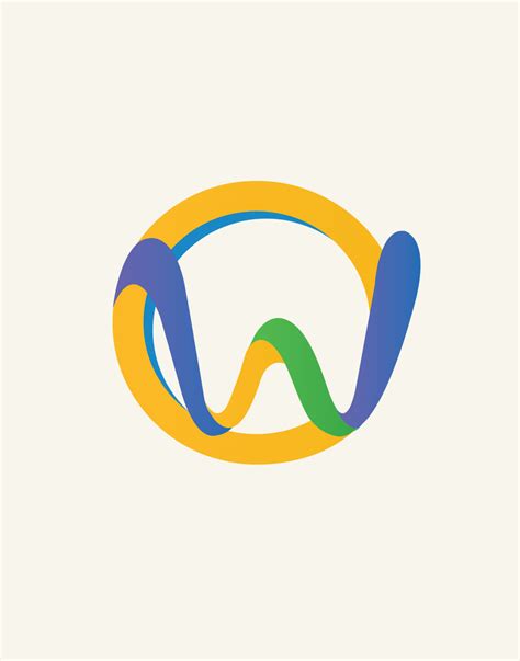 w logo design template