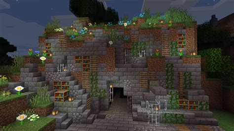 Minecraft Cave Houses : Starter House Series #2 Moutanside Cottage | Minecraft Amino - Norberto ...