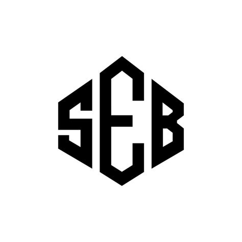 SEB letter logo design with polygon shape. SEB polygon and cube shape logo design. SEB hexagon ...