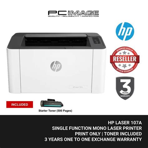 HP 107A MONOCHROME LASER PRINTER - PRINT ONLY (Replacement Model for HP Pro M15A)+ FREE TnGO ...