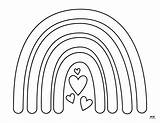 Rainbow Coloring Printable sketch template